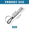 Toumett 4 Pcs Guitar Plug Keychain for Key Holder for
