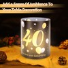 40th Birthday Decorations Men Women, 20Pcs 40th Napkins + 12Pcs