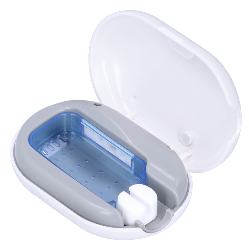 UVC Toothbrush Cleaner Box Mini Portable Travel USB Ultraviolet Cleaning