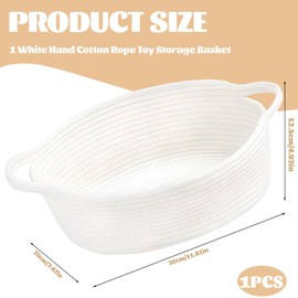 Geschenkkorb Leer, Geflochtener Korb Weiß mit Griff, Rundes Geschenkkorb Baby für Geschenke und Aufbewahrung, Geschenke Korb Organizer für Kinderzimmer Und Wohnbereich
