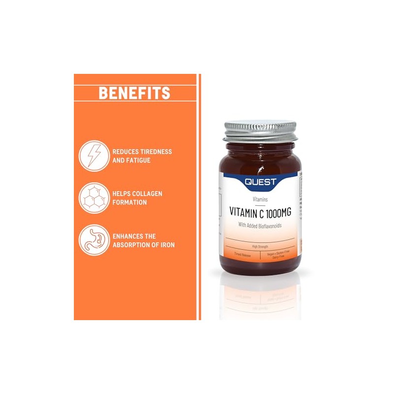 Quest - High Strength Vitamin C 1000mg with Bioflavonoids. Time
