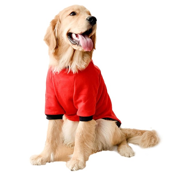 ANIAC Fall Dog Sweater for Medium Dog Girl Boy,Red Big