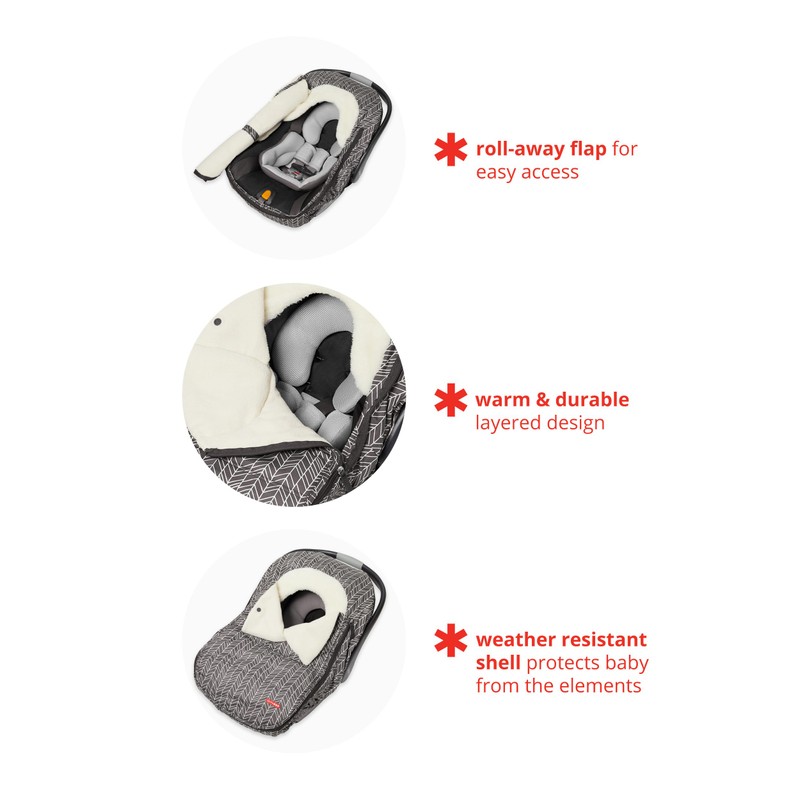 Skip Hop Winter Car Seat Cover, Stroll & Go, Heather