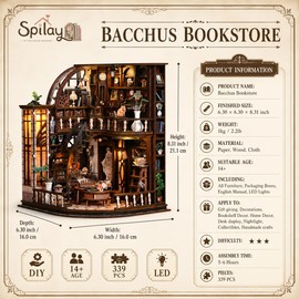 Spilay DIY Miniature House Kit for Adults, Miniature Dollhouse Kit