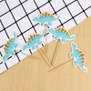 50 piezas de decoración de dinosaurios para cupcakes, diseño de