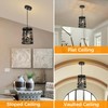 Merexcint 2 Pack Rustic Pendant Lights with Bear and Deer