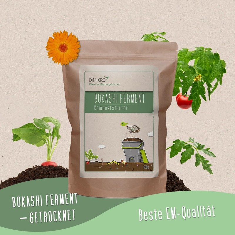 DIMIKRO Bokashi Ferment Dried - Compost Starter and Fermentation Aid