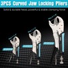 SHALL 6-Piece Locking Pliers, Vice Grips Pliers Set, 5",7" &