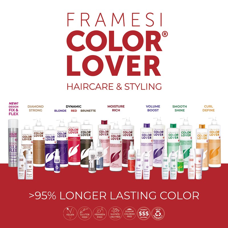 FRAMESI Color Lover Moisture Rich Sulfate Free Shampoo with Quinoa