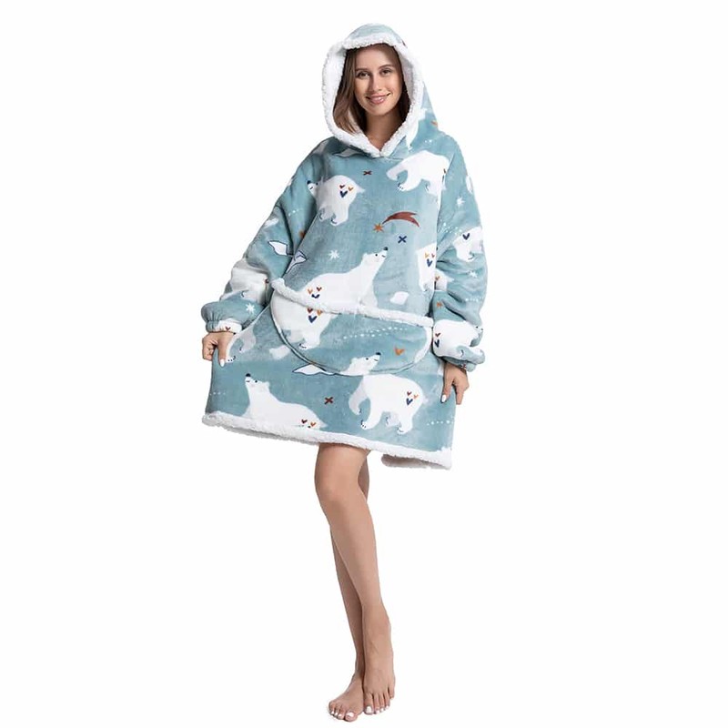 Premium Hoodie Blanket Reversible - One Size Fits All, Cute