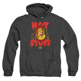 Popfunk The Year Without Santa Claus Hot Stuff Unisex Adult Pull-Over Heather Hoodie, Black Heather, Large