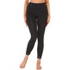Merry Style Women's Leggings 7/8 with Lace MS10-342(Black,L)