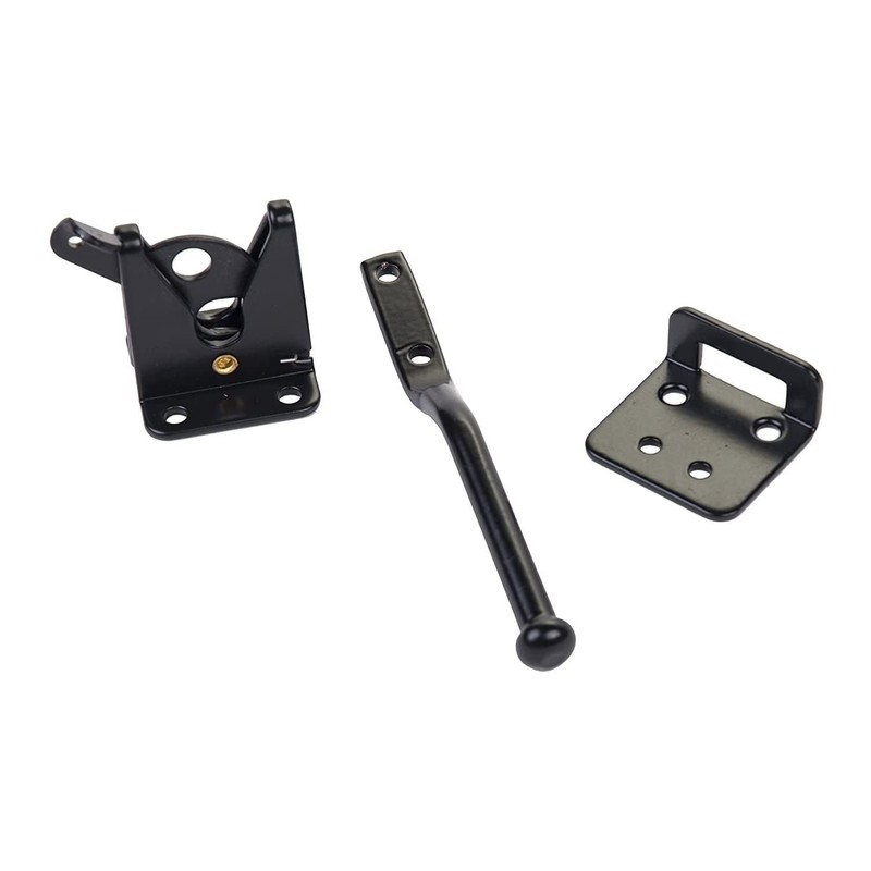 Spring Loaded Gate Latch with Cable and Ring - Powder