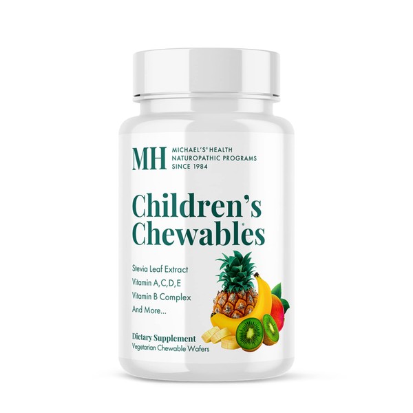 MICHAEL'S Health Naturopathic Programs Children’s Chewables - 60 Vegetarian Wafers - Fruit Punch Flavor - Multivitamin & Mineral Supplement - Kosher - 30 to 60 Servings