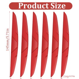 JRYXDS Anti-Collision Door Protectors, 6 Pieces Car Universal Door Protectors, Decorative Door Protectors, Door Edge Protection Strips, Bumper Protectors, Suitable for Most Cars