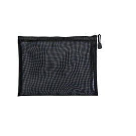 KyltoSynth 1 Piece Mesh Pouch, Zipper Small Nylon Travel, Mini Zipper Pouch, Mesh Makeup Bag for Daily, Purse Organizer Insert, to Keep Small Ltems, Home Organizing (Black, 7.1 x 9.5 inch)