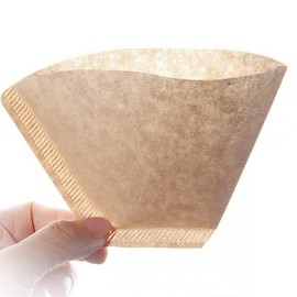 100Pcs 103 Coffee Filter Paper Disposable Natural Unbleached Original Wooden Drip Paper Suitable for Coffee Machines and Coffee Cones