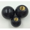 Anawakia Bakelite Ball Knob Round Handle with Black Thread Copper