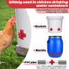 YOUNTHYE 40PCS Chicken Water Nipples Automatic Chicken Waterer Nipples with