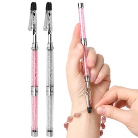 WIFORT Bracelet Helper Tools 2Pieces Diamond Jewelry Helper Necklaces Clasp Helper Hand Bracelet Helpers Jewelry Clasp Helper Bracelet Fastening Helper Tools and Hooking Tool