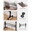 Amztabler Small Standing Desk Adjustable Height, Mobile Stand Up Desk
