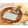 Decent Vrvege Extra Large Round Ottoman Coffee Table Tray, 22"