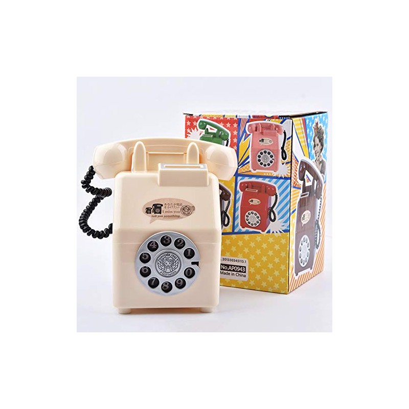 Piggy Bank Public Phone 500 Yen Coin, Dial Type, Showa
