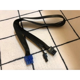EVGA SUPERNOVA 750 G2 G3  8 PIN TO  8 pin (6+2)  PCIE VGA Power Cable BLUE HEAD