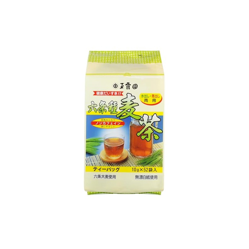 Gyokuroen Rokujo Barley Tea, Value Bag, 0.4 oz (10 g)