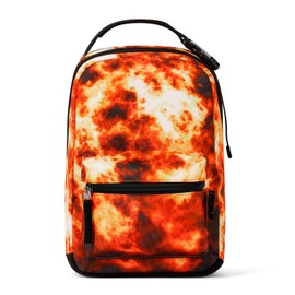 Choco Mocha Lunch Box for Boys-Kids Lunch Bag for Boys Portable Reusable Lunch Box for School -Red Insulated Lunch Bag for Boys(Fireball)