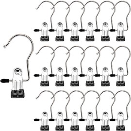 Boot Hangers Clips, 100 Pack Black Laundry Hooks Hanging Clips Clothes Pins Closet Hanger Organizer Clamps Socks Towel Clips
