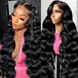 BIMKOS 30 Inch 13x6 Body Wave Lace Front Wigs Human Hair 200% Density 13x6 HD Lace Front Wigs Human Hair Pre Plucked with baby hair Glueless Body Wave Wigs for Women