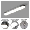 Qcyuui Dimmable LED Ceiling Light Modern Acrylic Linear LED Ceiling