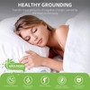 Grounding Mattress Pads, Anti-Slip PU Leather, Grounding Mat Improves Sleep,