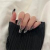 Nail Tip, False Nail, Nail Tip, Stylish, Black, Long, Easy