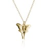 FashionJunkie4Life Luna Moth Necklace, Natural Bronze Indie Jewelry, 18” Chain