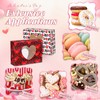 Resholder 100 Pcs Valentine's Day Bakery Cookie Boxes 8 x
