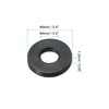 PATIKIL M4 Rubber Flat Washers 100pcs 4mm Inner Diameter 9mm