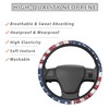 Quelytytrip American Flag Print Car Steering Wheel Cover Universal 15