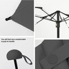 BAODINI Mini Travel Umbrella With Case Small Compact UV Umbrella