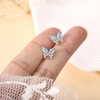 LIAYA Butterfly Earrings for Girls Women, 925 Sterling Silver Hypoallergenic