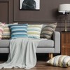 MIULEE Home Decorative Striped Cushion Covers in Linen Look, for