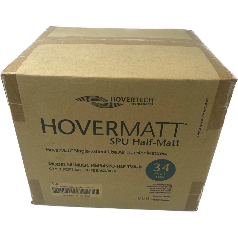 Hovertech Hovermatt Hovertech Half Matt HM34SPU-HLF-B Lateral Transfer Mattress 34"