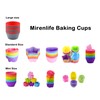 Mirenlife 2 Inch Mini Size Silicone Baking Cups Muffin Cups,