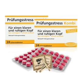 Funny Pills Test Stress Combo Pill Set of 2 as Birthday Gift Fun, Anti Stress, Good Mood, Bachelor Party Man and Woman with John Silver® Oracle Sayings