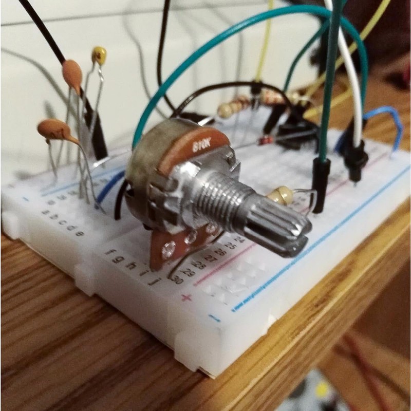 Smgda Variable Resistors Single Knurled Shaft Volume Potentiometer 1KΩ 5KΩ