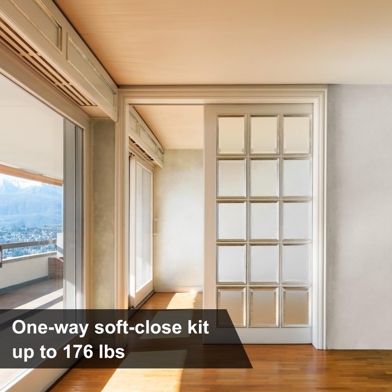 Tandefio 4 Set Pocket Door Soft Close/Open Hanger, Heavy Duty
