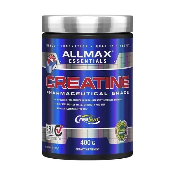 Creatina Monohidratada Allmax 400 Gramos 80 Servicios