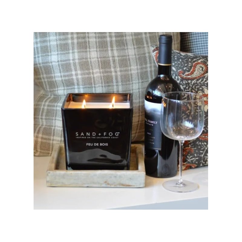 SAND + FOG 57oz Scented Soy Wax Blend Glass Candle