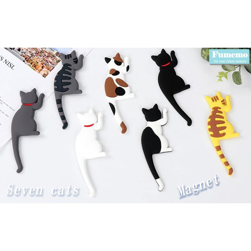 Fumemo Magnetic Hook Cat Tail Cute Fashionable Animal Refrigerator Wall